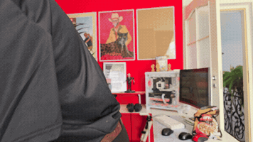 Stepping In Black Shirt GIF