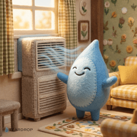 Sweating Heat Wave GIF by Teardrop