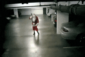 Drunk Santa GIF