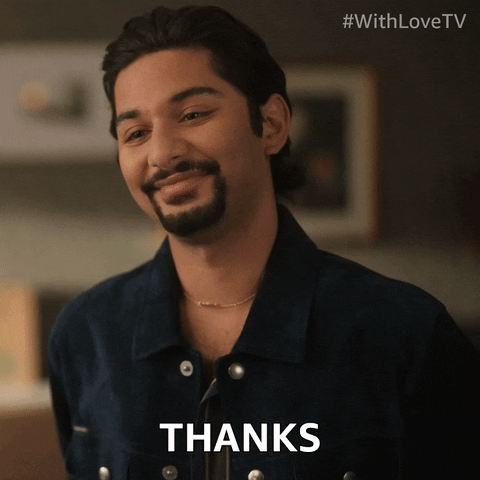 With Love Thank You GIF by Amazon Prime Video