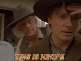 This Is Heavy Michael J Fox GIF by Back to the Future Trilogy