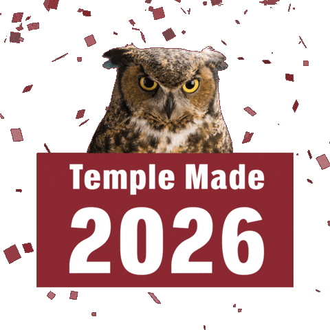 Temple 2026 Sticker by Temple University