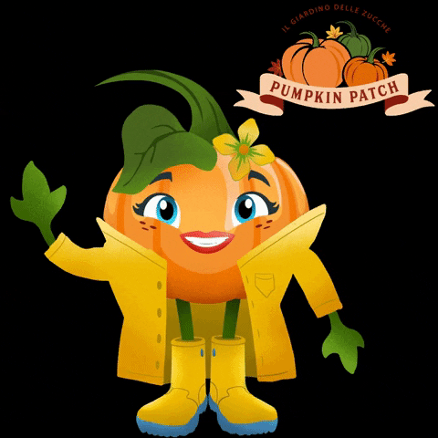 Pumpkin Patch Hello GIF by Il giardino delle zucche pp
