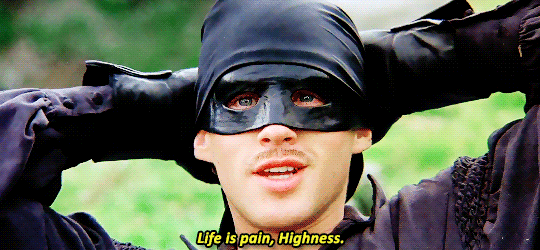 Cary Elwes Life Is Pain GIF - Find & Share on GIPHY
