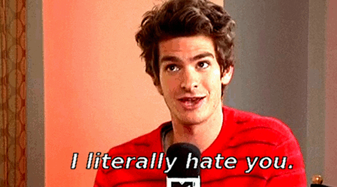 i literally hate you andrew garfield GIF