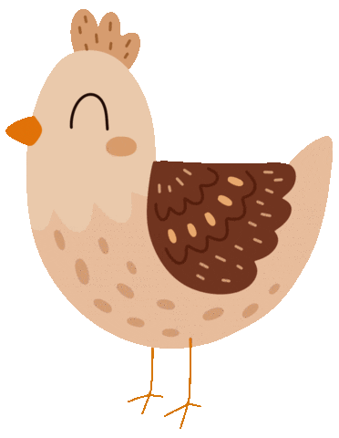 Happy Chicken Sticker by hebjuliamme