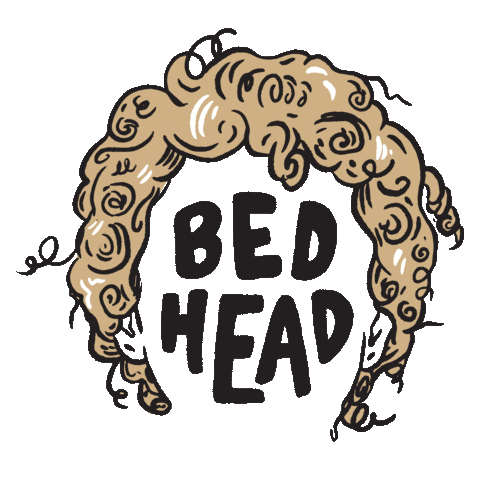 Bedhead Sticker by heysleepybaby