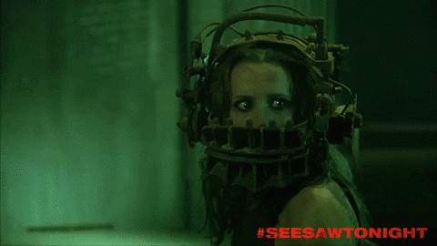 Horror Film GIF by Saw - 10th Anniversary Re-Release Event - Find & Share on GIPHY