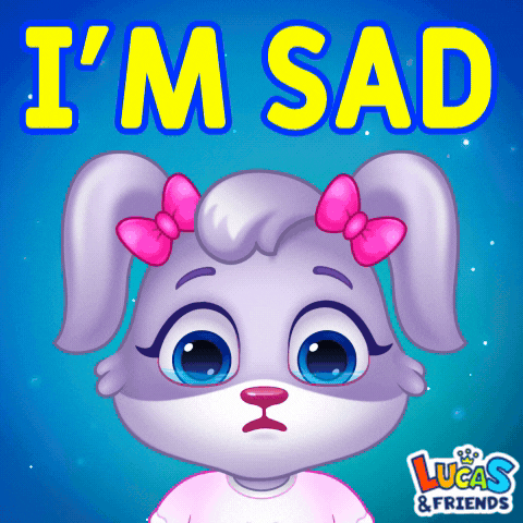 Sad Cry Baby GIF by Lucas and Friends by RV AppStudios