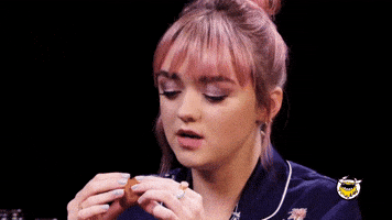 Licking Maisie Williams GIF by First We Feast
