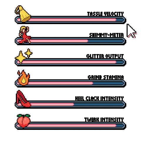 Showgirl Sticker by Super Smash Titties