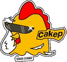 Cartoon Chicken Sticker