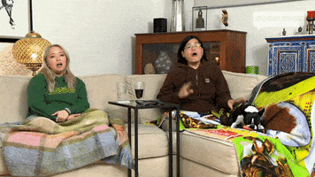Excited Point GIF by Gogglebox Australia