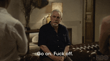 Angry Go Away GIF by SuccessionHBO