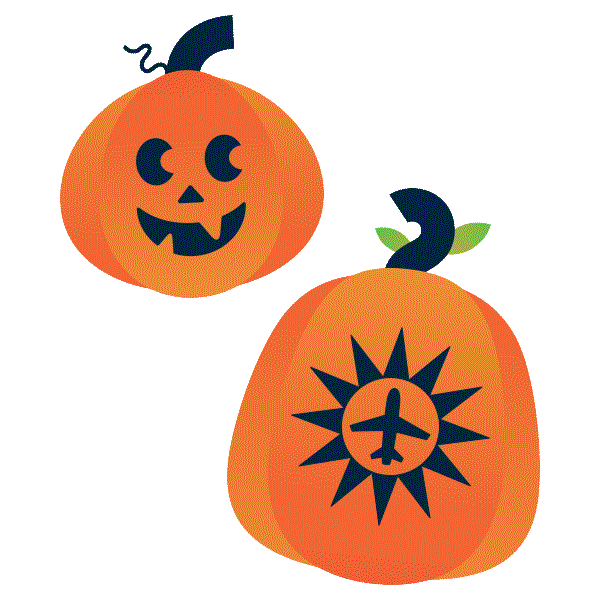 Pumpkin Flying Sticker by ForeFlight