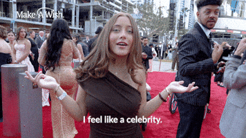 Excited Red Carpet GIF by Make-A-Wish America