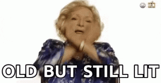 Getting Old Betty White GIF by swerk - Find & Share on GIPHY