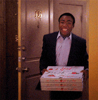 donald glover pizza GIF