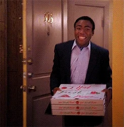 donald glover pizza GIF