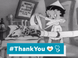 Betty Boop Thank You GIF by Fleischer Studios