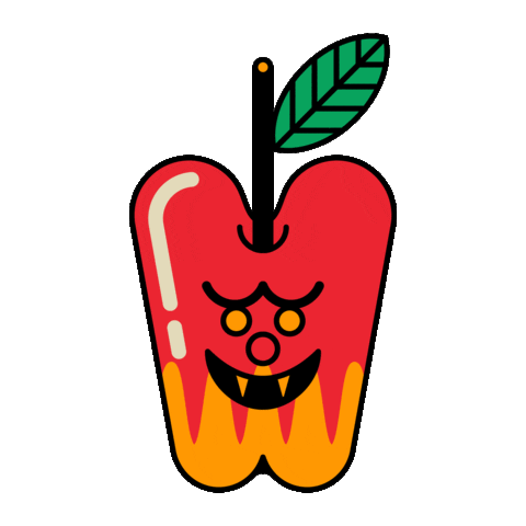 Apple Fruit Sticker by Crimson Cat