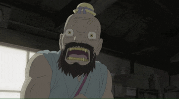 Scared Hiroyuki Okiura GIF by All The Anime — Anime Limited