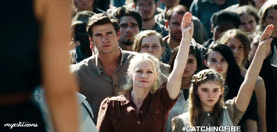 Hunger games salute GIFs - Get the best GIF on GIPHY