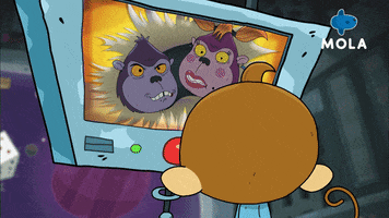 This Is Cute Monkey See Monkey Do GIF by Mola TV Kids