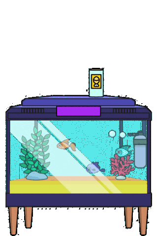 Aquarium Fishtank Sticker by Tiny Minies