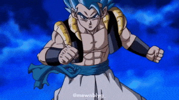 Goku Black Super Saiyan Blue Gogeta GIF