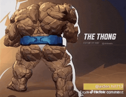 Fantastic Four Thong GIF