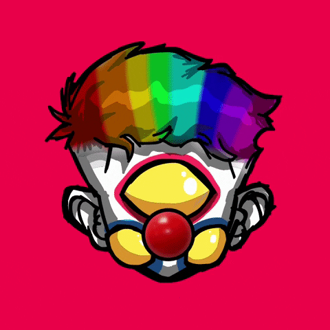 Clown Idiot GIF