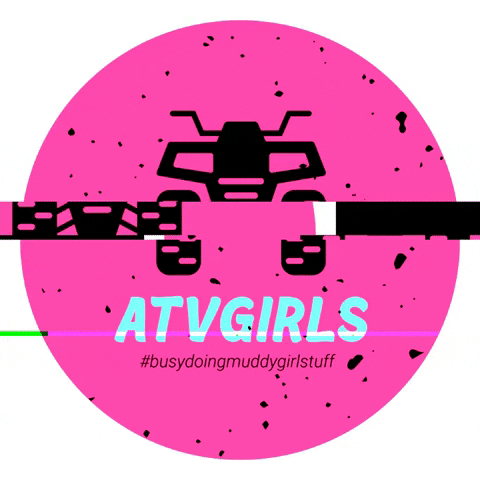 atvgirls pink busy ride like a girl girls who ride GIF