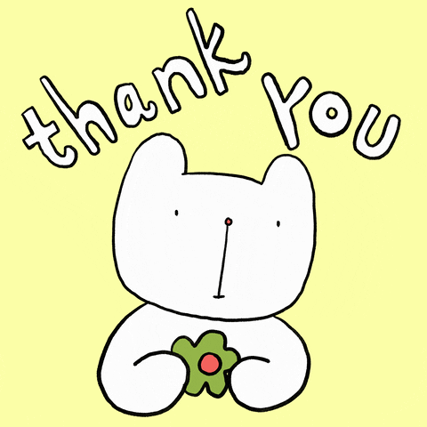 Bear Thank You GIF by thaomy