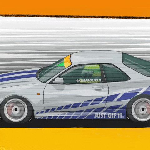 Race Nissan GIF by kneapolitan