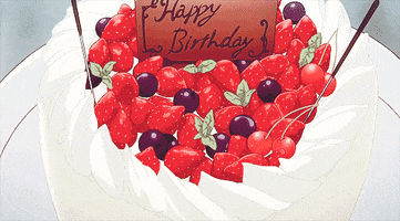 happy birthday cake GIF