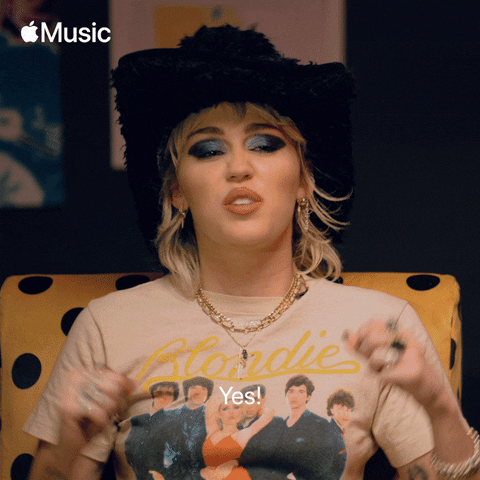 Happy Miley Cyrus GIF by Apple Music