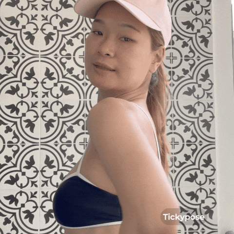 Soft Smile Asian Model GIF