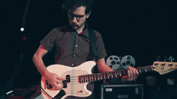 polyvinylrecords band bass synth live band GIF