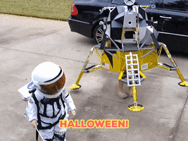 Lunar Lander Halloween GIF by Storyful