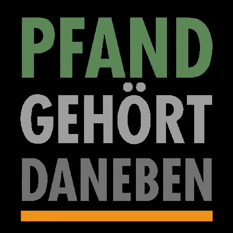 Nachhaltigkeit GIF by Pfand gehört daneben
