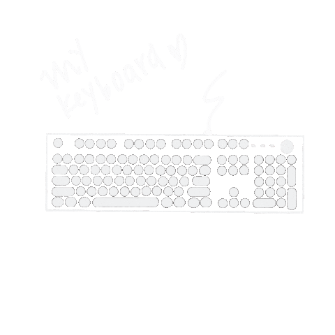 Keyboard Typewriter Sticker by Thepnkstuff