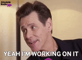 Jim Carrey Im Trying GIF by AbsoluteRadio