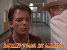 This Is Heavy Michael J Fox GIF by Back to the Future Trilogy