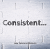 Consistency is 🔑 