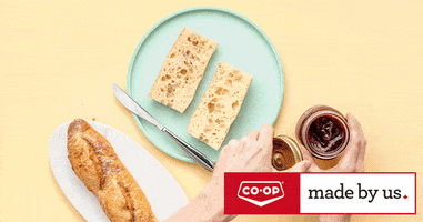 coopcrs food toast jam jelly GIF