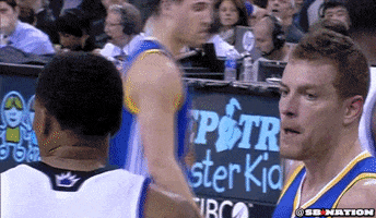 golden state warriors laser eyes GIF by SB Nation