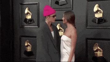 Justin Bieber Kiss GIF by Recording Academy / GRAMMYs
