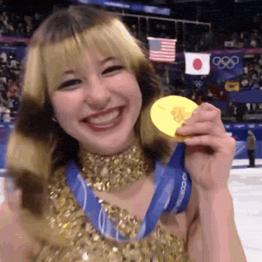 Skating Gold Medal GIF