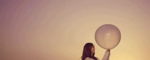  girl pretty moving pule floating GIF